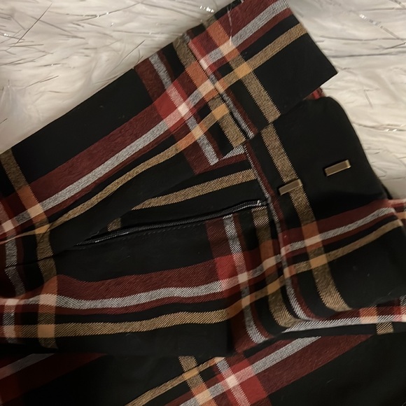 Loft mid ride ankle plaid pants (12) - Picture 8 of 8